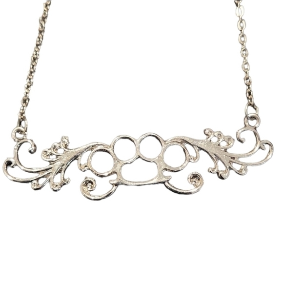 Jewelry - Brass Knuckles Filigree Necklace